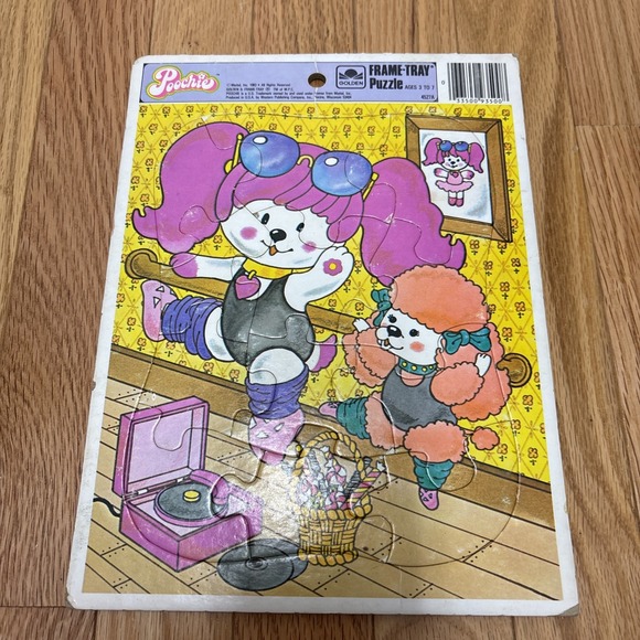 Vintage Poochie Puzzle Golden 1983‎ Dancing Dogs  Cardboard - Picture 1 of 3